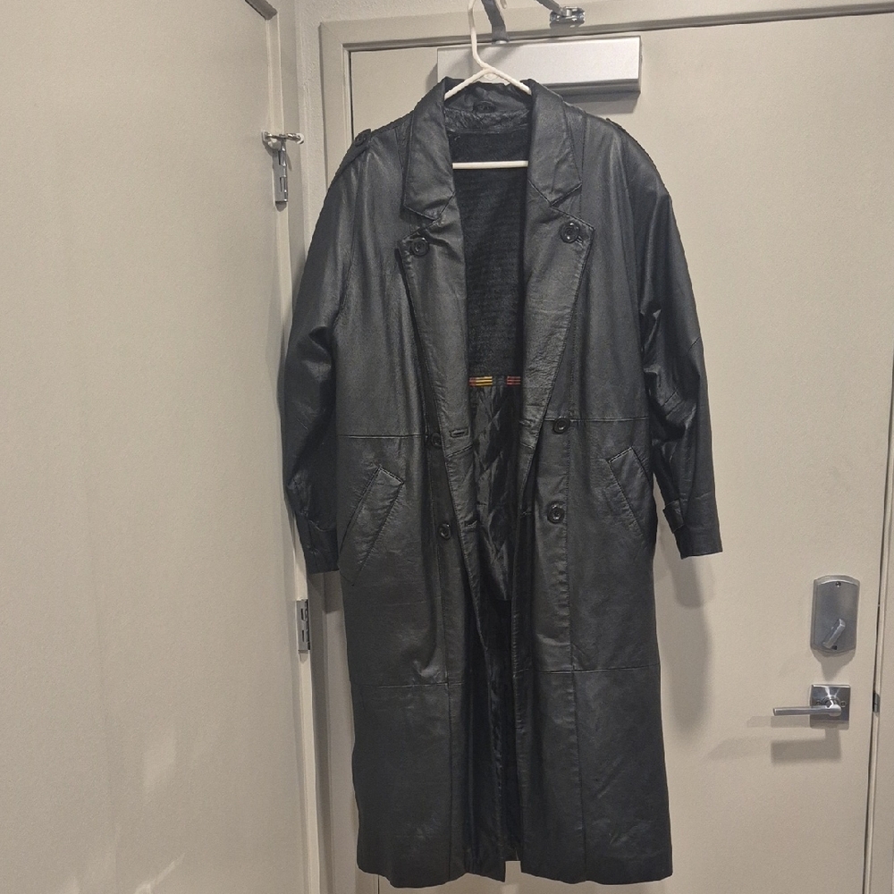 Wilda Men's Dark Gray Trench Coat